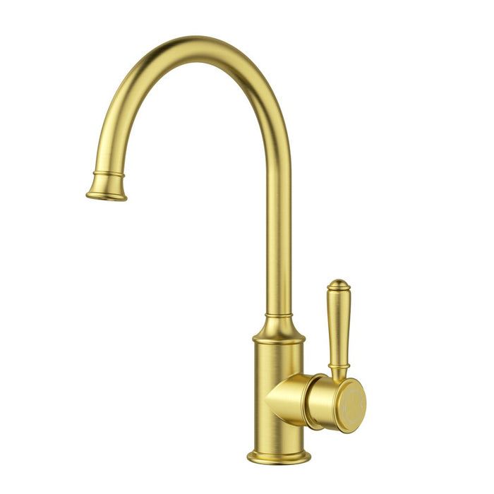 ACL Clasico Chrome/Brushed Nickel/Matt Black/Brushed Gold DZR Brass Gooseneck Sink Mixer