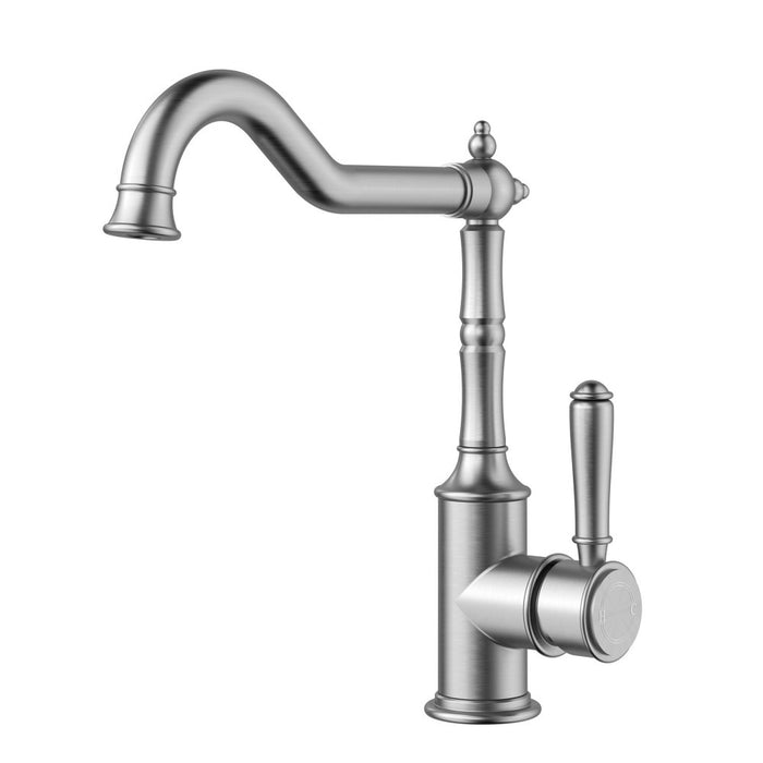 ACL Clasico Chrome/Brushed Nickel/Matt Black/Brushed Gold DZR Brass Sink Mixer Hook Spout