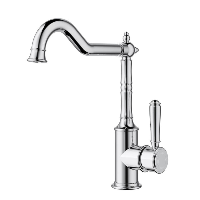 ACL Clasico Chrome/Brushed Nickel/Matt Black/Brushed Gold DZR Brass Sink Mixer Hook Spout