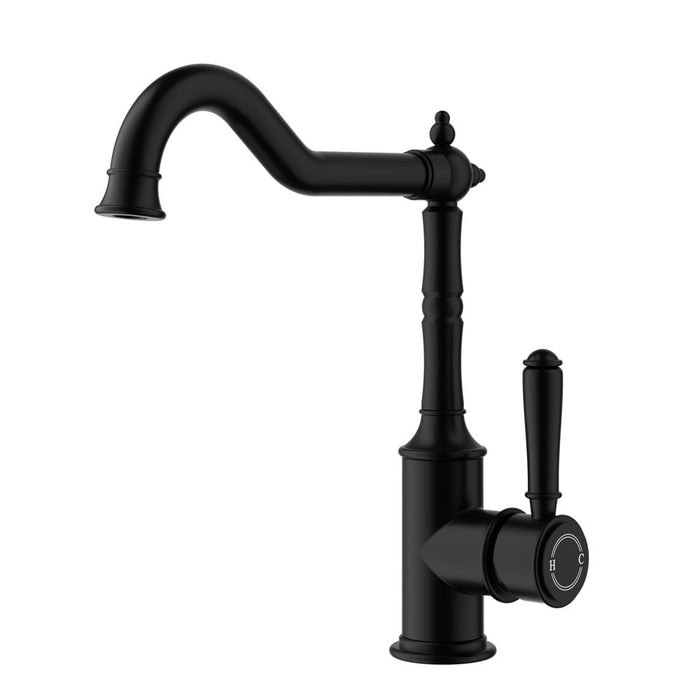 ACL Clasico Chrome/Brushed Nickel/Matt Black/Brushed Gold DZR Brass Sink Mixer Hook Spout