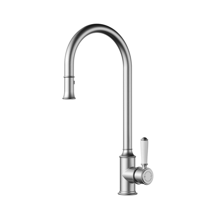 ACL Clasico Chrome/Brushed Nickel/Matt Black/Brushed Gold Brass Ceramic Handle Pull-Out Sink Mixer