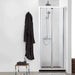 700-820*2000mm Covey Chrome/Black 6mm Tempered Toughen Glass Semi-Frameless Bi-Fold Swing Door Shower Screens
