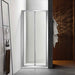 700-820*2000mm Covey Chrome/Black 6mm Tempered Toughen Glass Semi-Frameless Bi-Fold Swing Door Shower Screens