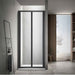 700-820*2000mm Covey Chrome/Black 6mm Tempered Toughen Glass Semi-Frameless Bi-Fold Swing Door Shower Screens