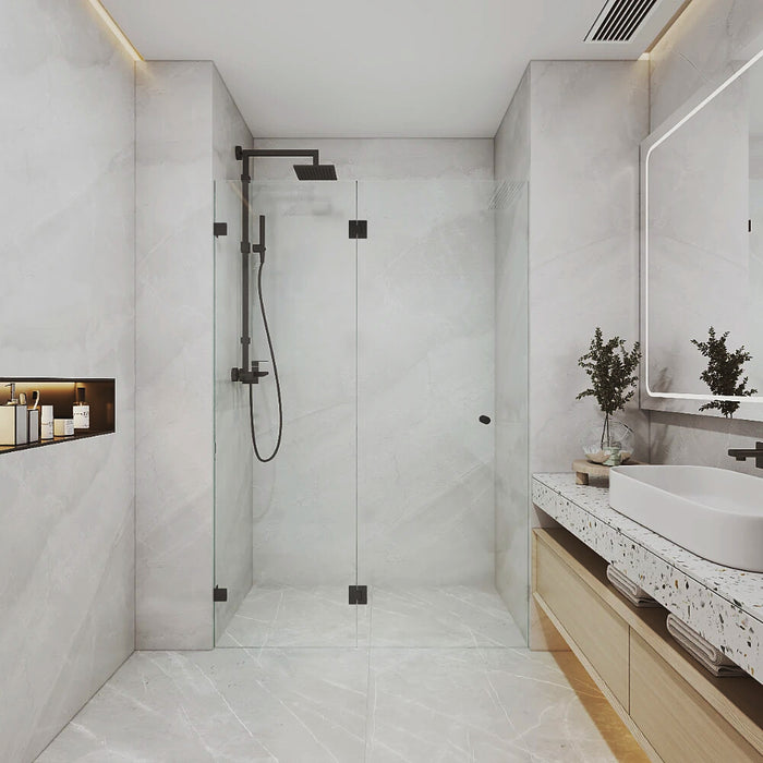 660-1400*2000mm Covey Frameless 10mm Clear Tempered Toughen Glass Single Sliding Door Wall To Wall Shower Screens