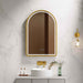 600*900mm Mercio Venus Brushed Gold/Brushed Nickel/Gun Metal/Matt Black Arch Frame Motion Sensor LED Mirror