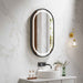 500*900mm Mercio Venus Brushed Gold/Brushed Nickel/Gun Metal/Matt Black Oval Frame Motion Sensor LED Mirror