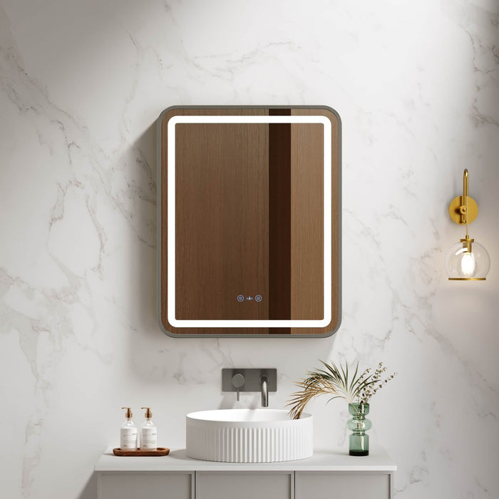600-1200mm Mercio Venus Brushed Gold/Brushed Nickel/Gun Metal/Matt Black Rectangular Frame Motion Sensor LED Mirror