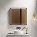 600-1200mm Mercio Venus Brushed Gold/Brushed Nickel/Gun Metal/Matt Black Rectangular Frame Motion Sensor LED Mirror