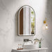 600*900mm Mercio Venus Brushed Gold/Brushed Nickel/Gun Metal/Matt Black Arch Frame Motion Sensor LED Mirror
