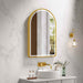 600*900mm Mercio Venus Brushed Gold/Brushed Nickel/Gun Metal/Matt Black Arch Frame Motion Sensor LED Mirror
