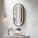500*900mm Mercio Venus Brushed Gold/Brushed Nickel/Gun Metal/Matt Black Oval Frame Motion Sensor LED Mirror