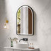 600*900mm Mercio Venus Brushed Gold/Brushed Nickel/Gun Metal/Matt Black Arch Frame Motion Sensor LED Mirror