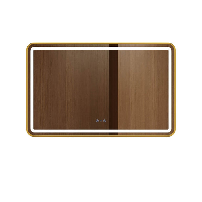 600-1200mm Mercio Venus Brushed Gold/Brushed Nickel/Gun Metal/Matt Black Rectangular Frame Motion Sensor LED Mirror
