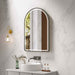 600*900mm Mercio Venus Brushed Gold/Brushed Nickel/Gun Metal/Matt Black Arch Frame Motion Sensor LED Mirror