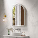 600*900mm Mercio Venus Brushed Gold/Brushed Nickel/Gun Metal/Matt Black Arch Frame Motion Sensor LED Mirror