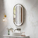 500*900mm Mercio Venus Brushed Gold/Brushed Nickel/Gun Metal/Matt Black Oval Frame Motion Sensor LED Mirror