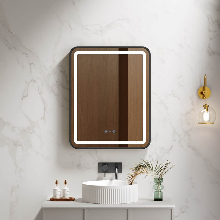600-1200mm Mercio Venus Brushed Gold/Brushed Nickel/Gun Metal/Matt Black Rectangular Frame Motion Sensor LED Mirror
