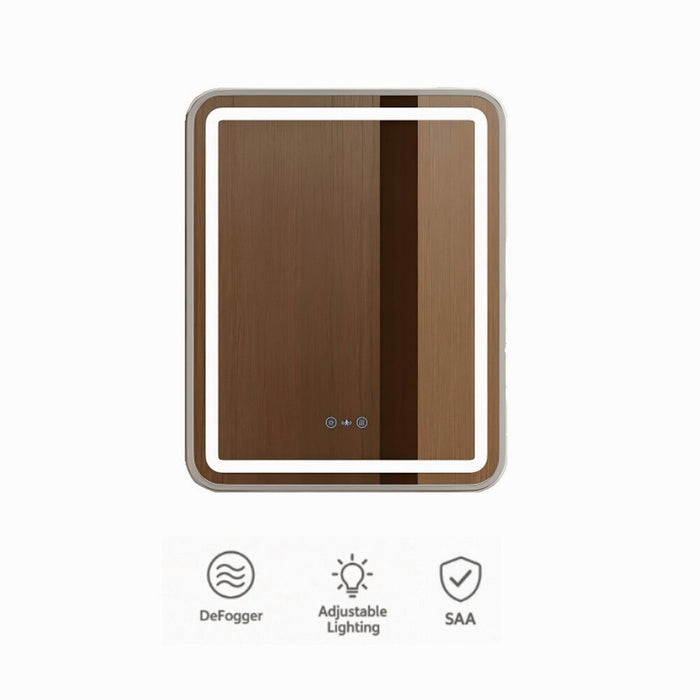 600-1200mm Mercio Venus Brushed Gold/Brushed Nickel/Gun Metal/Matt Black Rectangular Frame Motion Sensor LED Mirror
