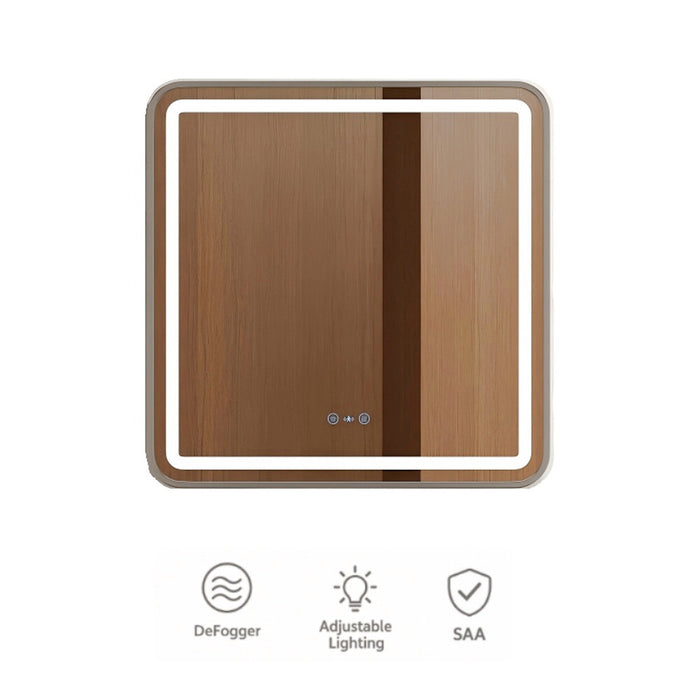 600-1200mm Mercio Venus Brushed Gold/Brushed Nickel/Gun Metal/Matt Black Rectangular Frame Motion Sensor LED Mirror