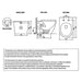 560*365*400mm Inspire Voghera Rimless Wellness Spa Smart Bidet Wall Faced Toilet Set