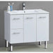 600-1500*460*850mm Roma Slim China Top with T Bar Handle Standard Freestanding Vanity With Legs