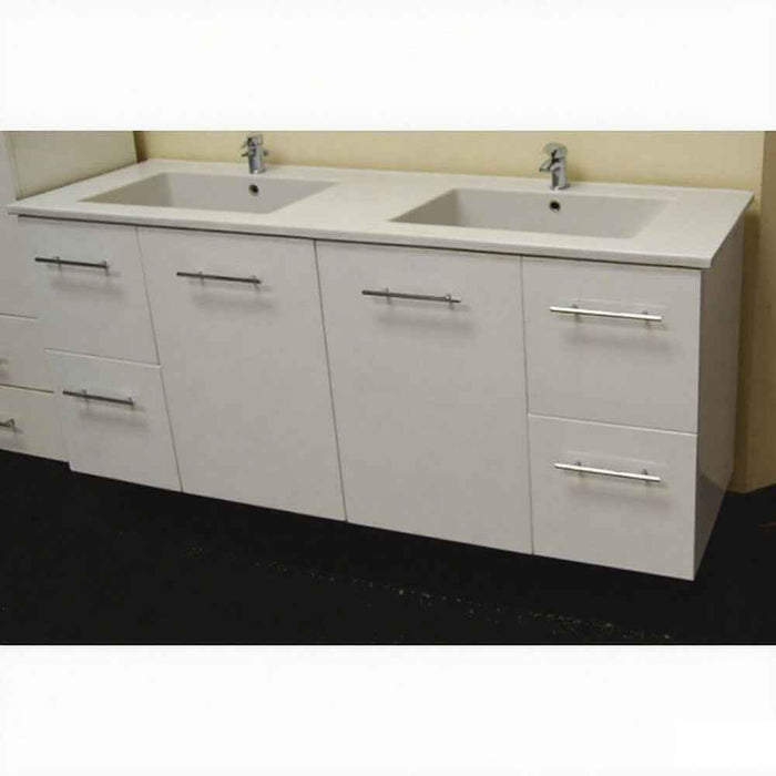 600-1500*460*850mm Roma Slim China Top with T Bar Handle Standard Wall Hung Vanity