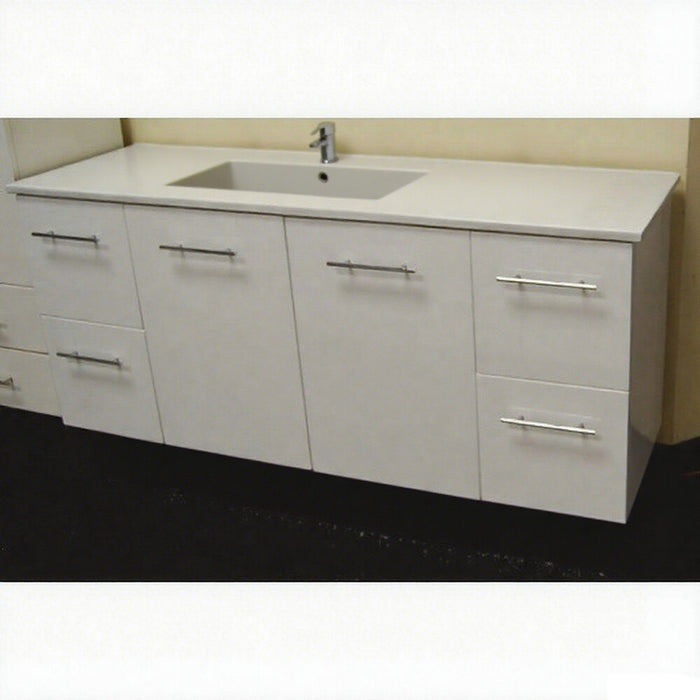 600-1500*460*850mm Roma Slim China Top with T Bar Handle Standard Wall Hung Vanity