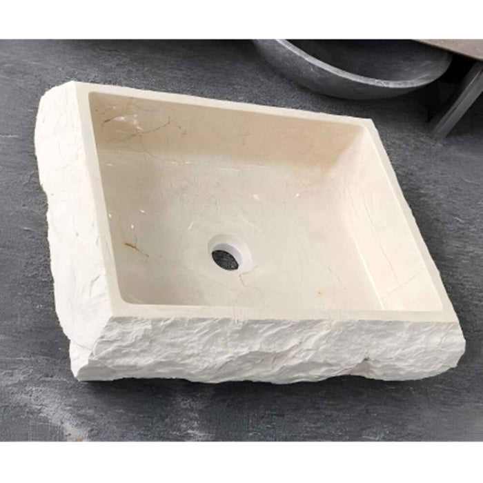 550*400*150mm Sunny Tile Royal Marfil Marble Rectangle Above Counter Basin