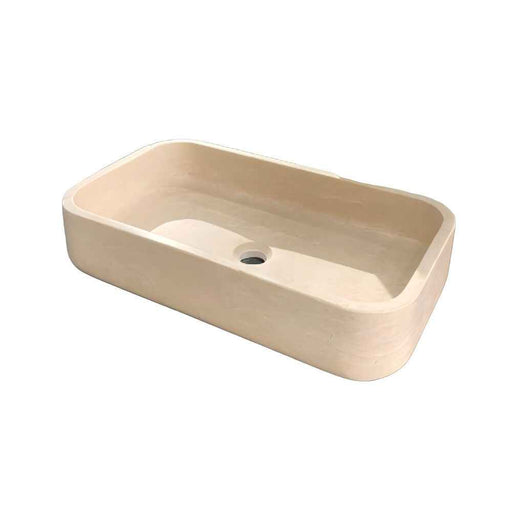 600*350*120mm Sunny Tile New Marfil Beige Marble Stone Rectangle Above Counter Basin