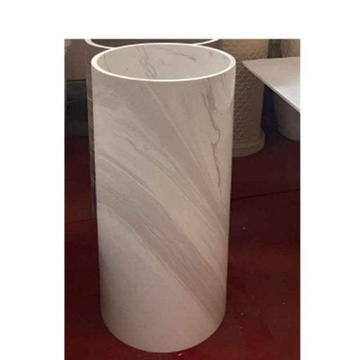 450*850mm Sunny Tile Jazz Vein Marble Round Freestanding Basin