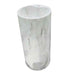 400*850mm Sunny Tile Aiax Drama White Marble Round Freestanding Basin
