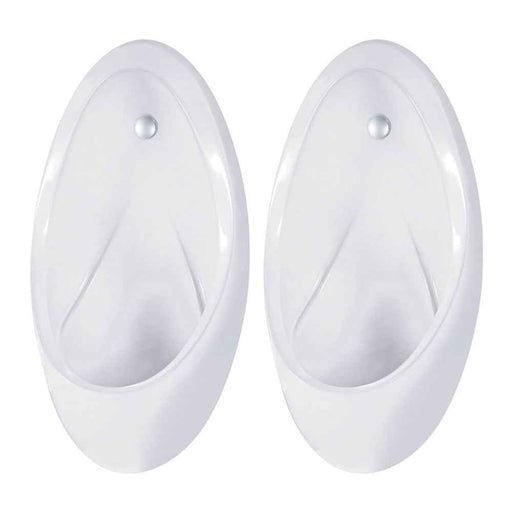 340*340*670mm Fienza Isabella Gloss White With Zip FlushMaster Twin Stall Urinal Kit