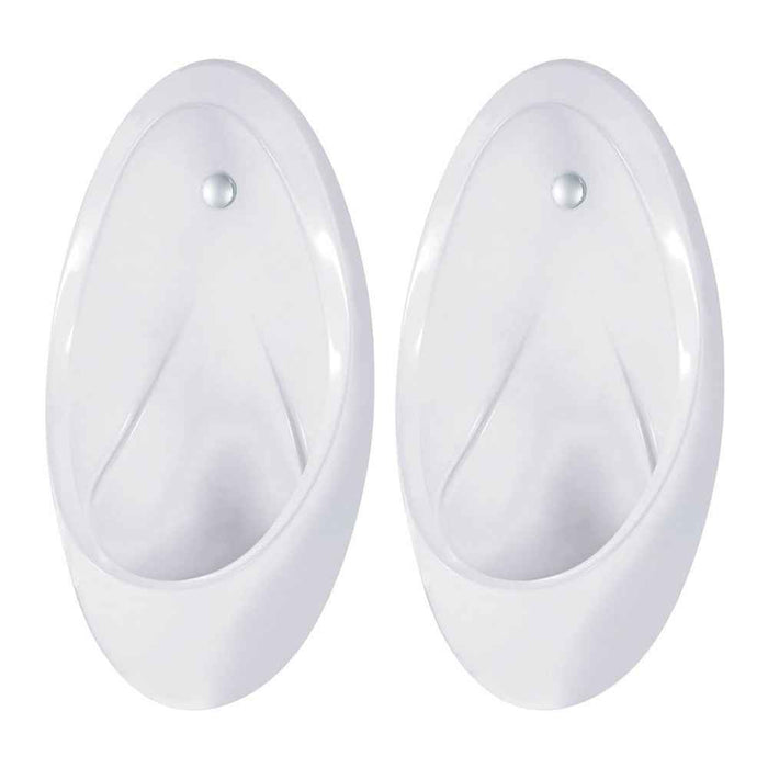 340*340*670mm Fienza Isabella Gloss White With Zip FlushMaster Twin Stall Urinal Kit