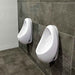 340*340*670mm Fienza Isabella Gloss White With Zip FlushMaster Twin Stall Urinal Kit