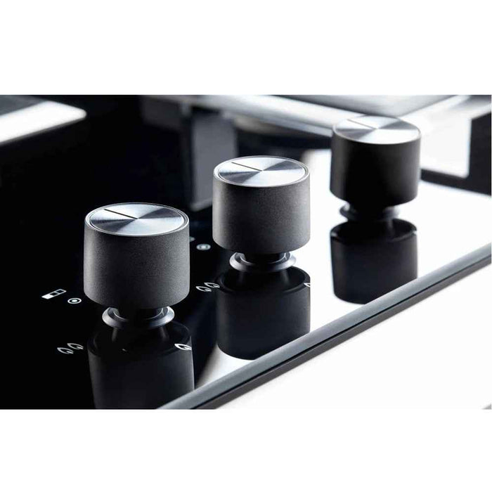 860mm Fotile Matt Black 3 Burner Tempered Glass Super large Drip Pan Natural Gas Cooktop