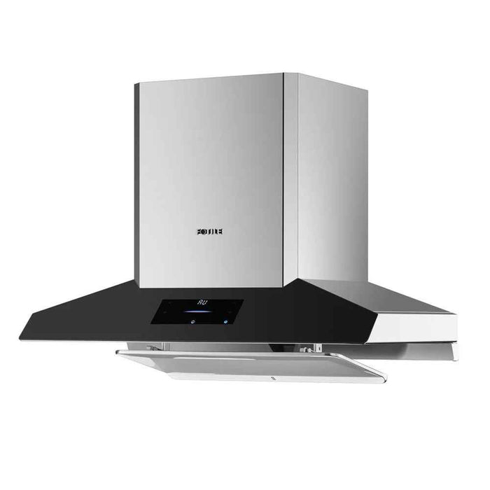 900mm Fotile Intelligent Matt Black Self-adjusting Powerful Canopy RangeHood