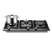 900mm Fotile Matt Gray 3 Burner 23MJ/h Intelligent Timing Tempered Glass Cooktop