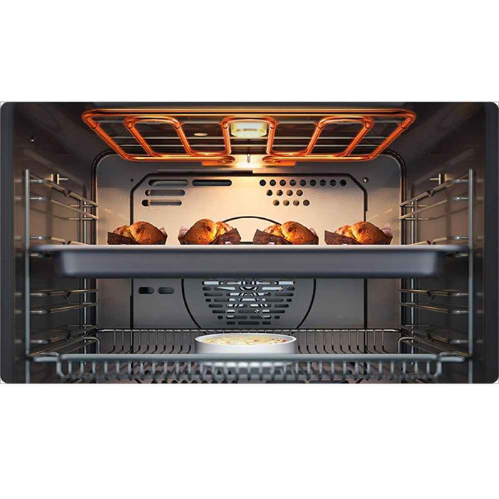 600*540mm Fotile 72L Matt Gray 4-in-1 Steam Bake Air Fry Dehydrate Defrost Steam-Combi Ovens