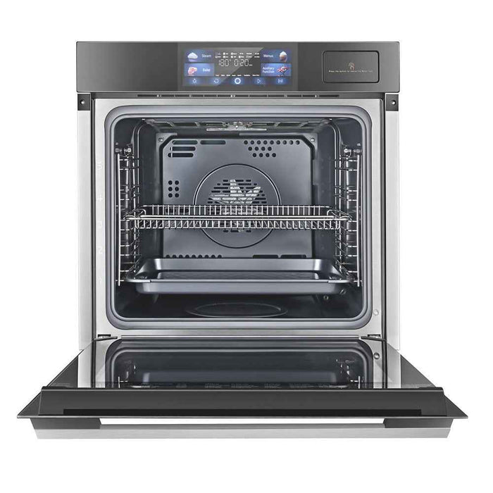 600*540mm Fotile 72L Matt Gray 4-in-1 Steam Bake Air Fry Dehydrate Defrost Steam-Combi Ovens
