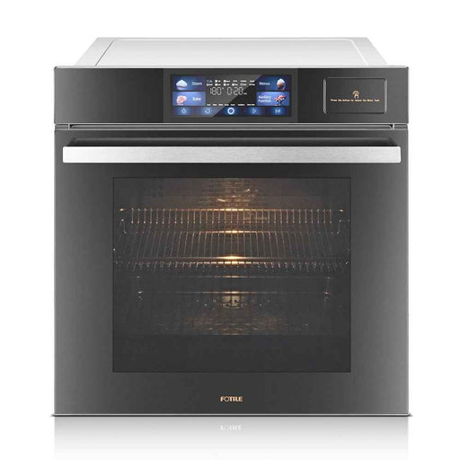 600*540mm Fotile 72L Matt Gray 4-in-1 Steam Bake Air Fry Dehydrate Defrost Steam-Combi Ovens