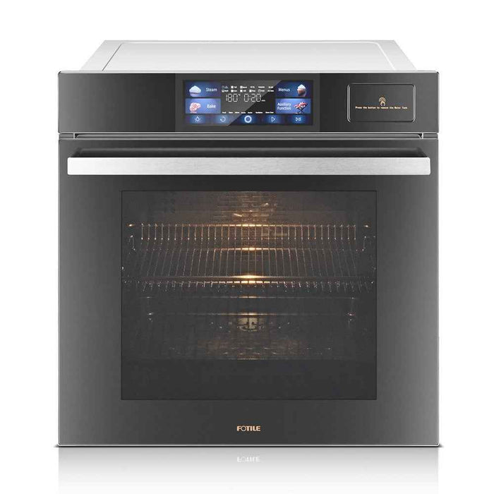 600*540mm Fotile 72L Matt Gray 4-in-1 Steam Bake Air Fry Dehydrate Defrost Steam-Combi Ovens