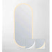 1200-1800*750mm Otti Noosa Frameless Install Horizaontal Or Vertical Tuffi Anti-fog LED Mirror
