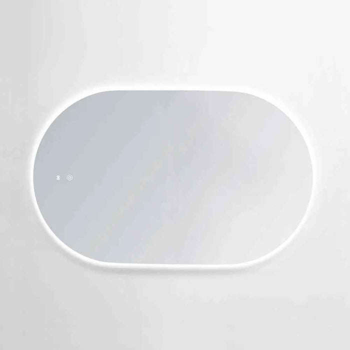 1200-1800*750mm Otti Noosa Frameless Install Horizaontal Or Vertical Tuffi Anti-fog LED Mirror
