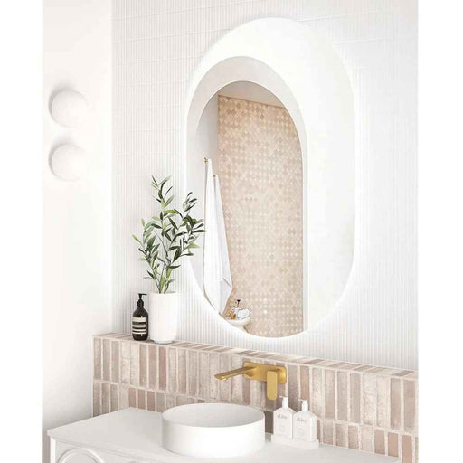 1200-1800*750mm Otti Noosa Frameless Install Horizaontal Or Vertical Tuffi Anti-fog LED Mirror