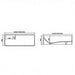 1700-1800*725*550mm Sunny VIC Cascade Matt White Rectangle Solid Surface Stone With Overflow Freestanding Bathtub