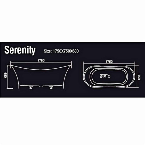 1750*750*680mm Sunny VIC Serenity Gloss/Matt White Oval Solid Surface Stone With Overflow Freestanding Bathtub