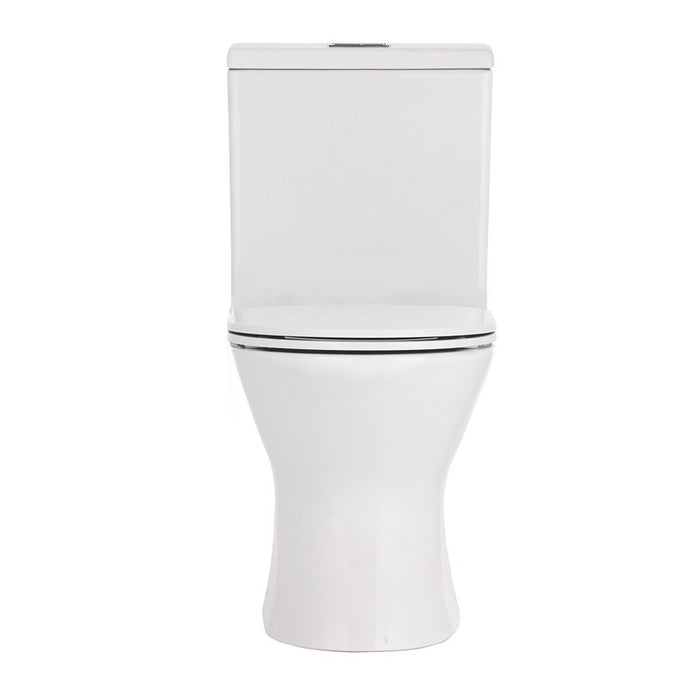 635*375*785mm Fienza Chica Gloss White Rimless Close-Coupled Toilet