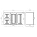 600-900*370*580mm Lukka Archill Federation Ensuite Matt Black PVC Fluted Wall Hung Vanity