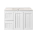 600-900*370*580mm Lukka Archill Federation Ensuite Matt White PVC Fluted Wall Hung Vanity